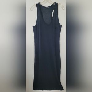 Marc O'polo Navy Blue Sleeveless Racerback Jersey Maxi Dress Size 40/M